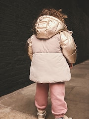 أرجواني برّاق بألوان متباينة - Shower Resistant Padded Coat (3mths-7yrs) - صورة 3 من 8