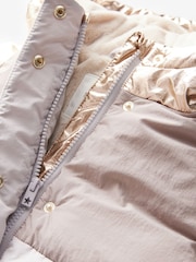 أرجواني برّاق بألوان متباينة - Shower Resistant Padded Coat (3mths-7yrs) - صورة 7 من 8