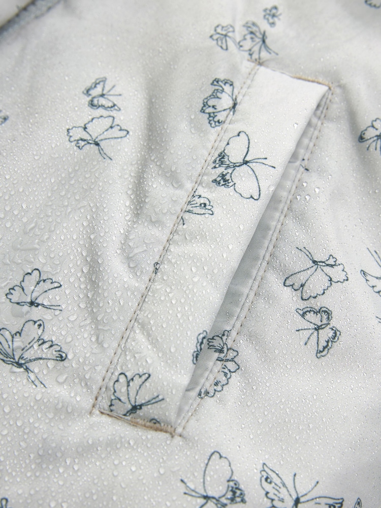 Silver Shower Resistant Frill Collar Coat (3mths-7yrs) - Image 10 of 10