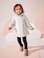 Silver Shower Resistant Frill Collar Coat (3mths-7yrs) - Image 3 of 10