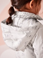 Silver Shower Resistant Frill Collar Coat (3mths-7yrs) - Image 5 of 10