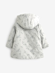 Silver Shower Resistant Frill Collar Coat (3mths-7yrs) - Image 7 of 10