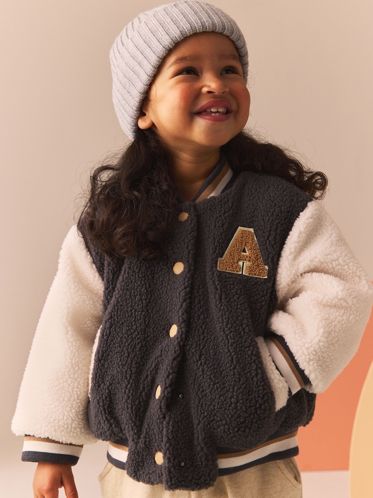Acheter Gris Veste bomber en polaire Varsity Borg (3mois -7ans