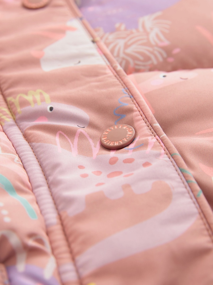 Pink Shower Resistant Padded Coat (3mths-7yrs) - Image 12 of 12