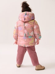 Pink Shower Resistant Padded Coat (3mths-7yrs) - Image 5 of 12