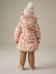 Cream Shower Resitant Printed Skirted Coat (12mths-7yrs) - Image 3 of 10