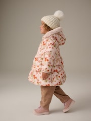 Cream Shower Resitant Printed Skirted Coat (12mths-7yrs) - Image 4 of 10