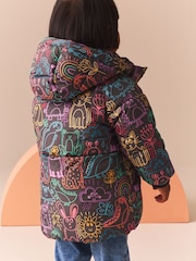 Charcoal Character Shower Resistant Padded Coat (3mths-7yrs) - Image 4 of 8