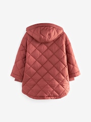 Rust Shower Resistant Oversized Quilted Coat (3-16yrs) - Image 7 of 10