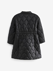 Black Shower Resistant Onion Quilted Coat (3-16yrs) - Image 7 of 11