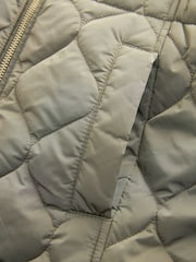 Khaki Green Shower Resistant Onion Quilted Coat (3-16yrs) - Image 10 of 10