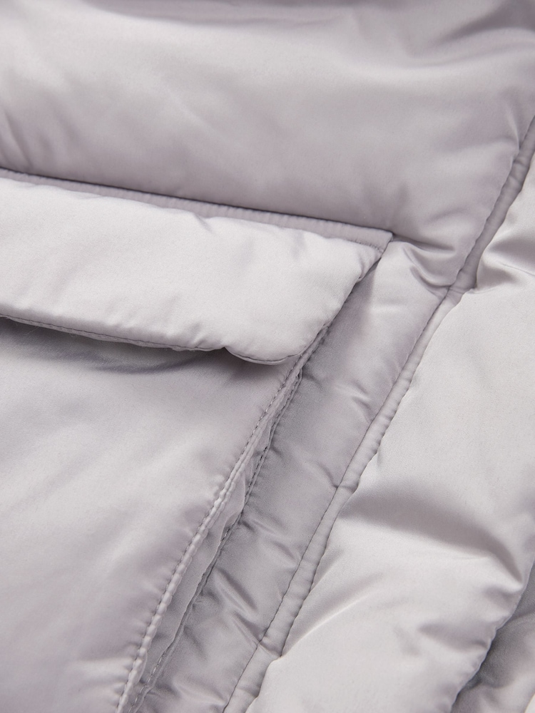 Silver Shower Resistant Crop Padded Coat (2-16yrs) - Image 10 of 10