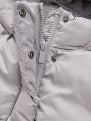 Silver Shower Resistant Crop Padded Coat (2-16yrs) - Image 9 of 10