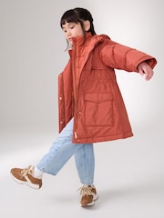Rust Brown Shower Resistant Double Layer Parka (3-16yrs) - Image 2 of 10