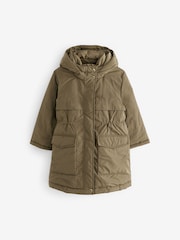 Khaki Green Shower Resistant Double Layer Parka (3-16yrs) - Image 7 of 10