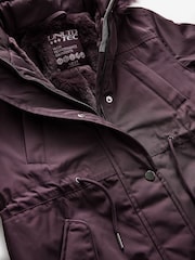 Purple Waterproof Faux Fur Trim Hood Parka Coat (3-16yrs) - Image 10 of 11