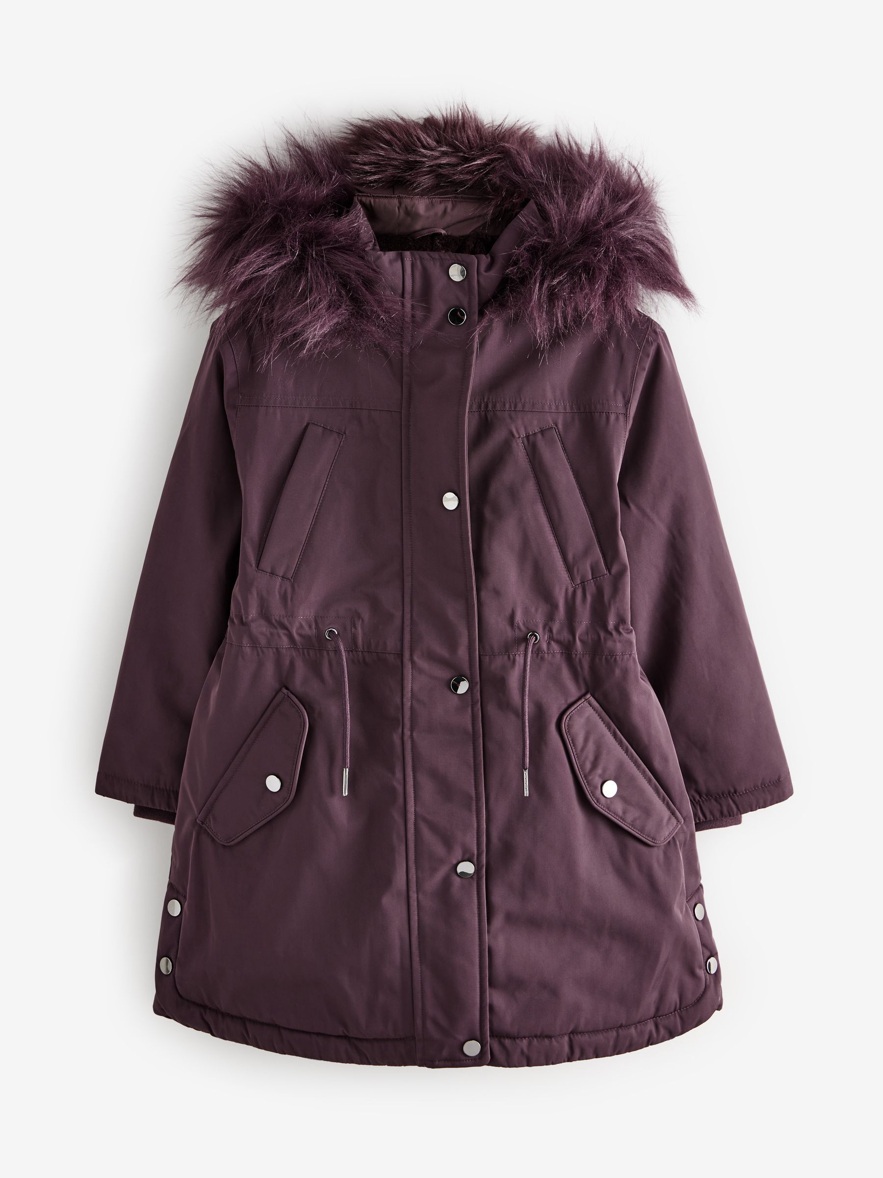 Acheter Violet Waterproof Faux Fur Trim Hood Parka Coat 3 16yrs from Next Belgium