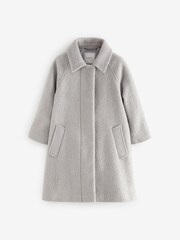 Grey Relaxed Fit Overcoat (3-16yrs) - Image 7 of 11