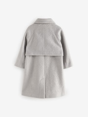 Grey Relaxed Fit Overcoat (3-16yrs) - Image 9 of 11
