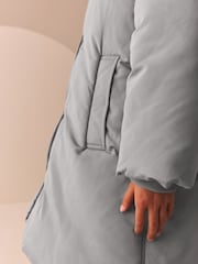 Grey Shower Resistant Double Layer Padded Coat (3-16yrs) - Image 5 of 9