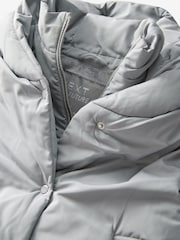 Grey Shower Resistant Double Layer Padded Coat (3-16yrs) - Image 8 of 9