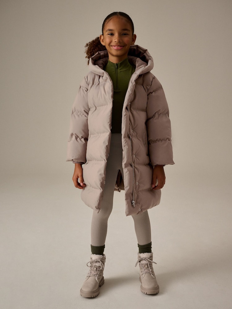 Mink Waterproof Heatseal Hooded Padded Coat (3-16yrs) - Image 1 of 10