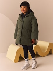 Kaki zelena - odporen na dež No Quilt Wadded Coat (3-16let) - Slika 1 iz 12