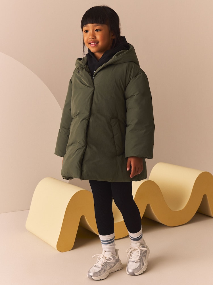 Kaki zelena - odporen na dež No Quilt Wadded Coat (3-16let) - Slika 1 iz 12 Kaki zelena - odporen na dež No Quilt Wadded Coat (3-16let) - Slika 1 iz 12