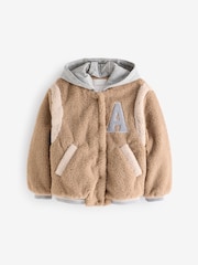 Neutral/Grey Borg Varsity Bomber Jacket (3-12yrs) - Image 6 of 12