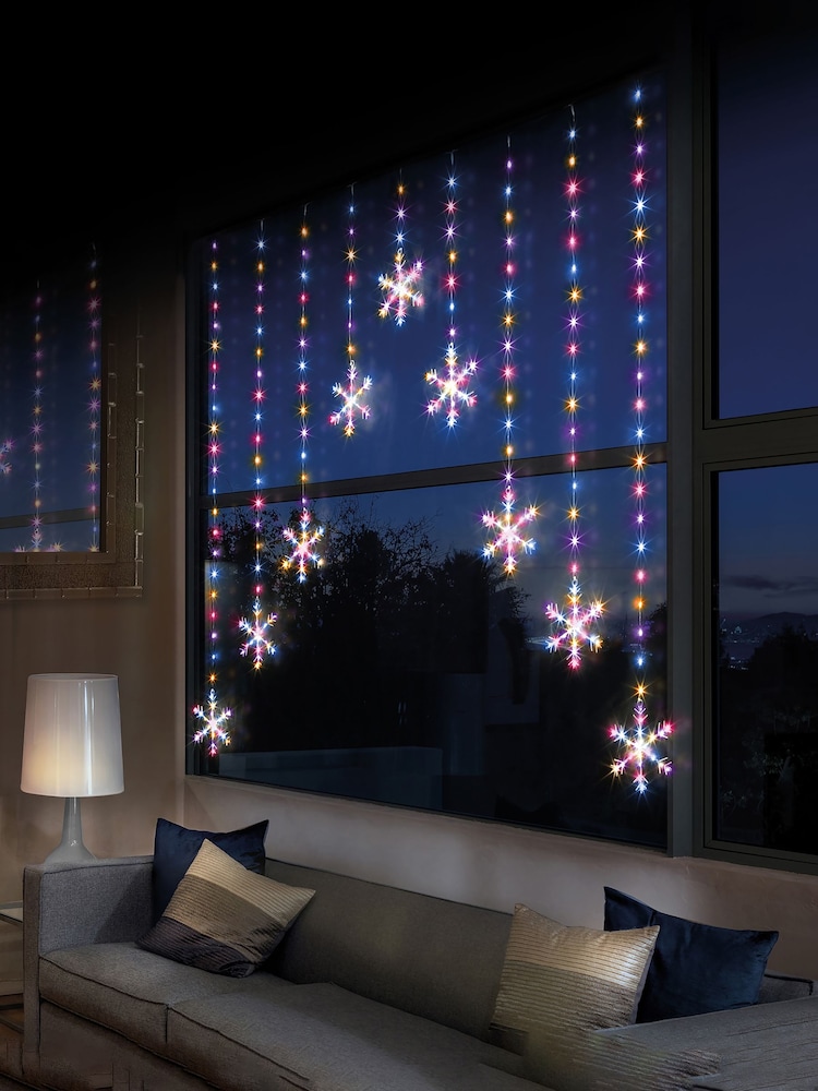 Premier Decorations Ltd Rainbow V Shape Christmas Window Lights - Image 1 of 2