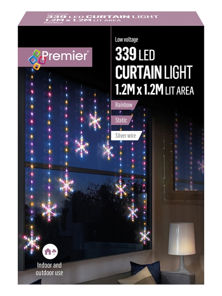 Premier Decorations Ltd Rainbow V Shape Christmas Window Lights - Image 2 of 2