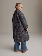 Черный/белый - Mono Casual Coat with Wool (3-16yrs) - Изображение 3 из 6