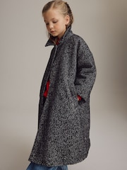 Черный/белый - Mono Casual Coat with Wool (3-16yrs) - Изображение 5 из 6