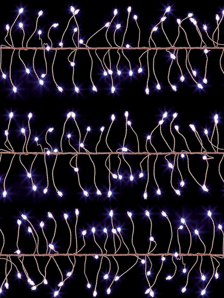 Premier Decorations Ltd White Brite 288 LEDs Garland Christmas Lights with Timer - Image 3 of 3