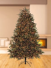 Premier Decorations Ltd White Warm 750 LED Tree Brights Christmas Lights with Timer - Image 1 of 4