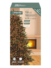 Premier Decorations Ltd White Warm 750 LED Tree Brights Christmas Lights with Timer - Image 2 of 4