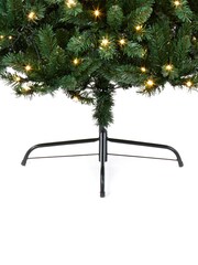 Premier Decorations Ltd Green Pre Lit Nordic Fir Hinged Artificial 7ft Christmas Tree - Image 3 of 4