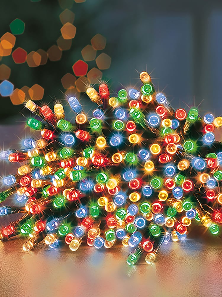 Premier Decorations Ltd 480 LED Supabrights Timer Multi Colour Christmas Lights - Image 1 of 3