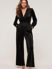 Mint Velvet Black Straight Jumpsuit - Image 2 of 4