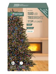 Premier Decorations Ltd Rainbow Pastel 1500 LED Tree Brights 37.5m Christmas Lights with Timer - Image 2 of 4
