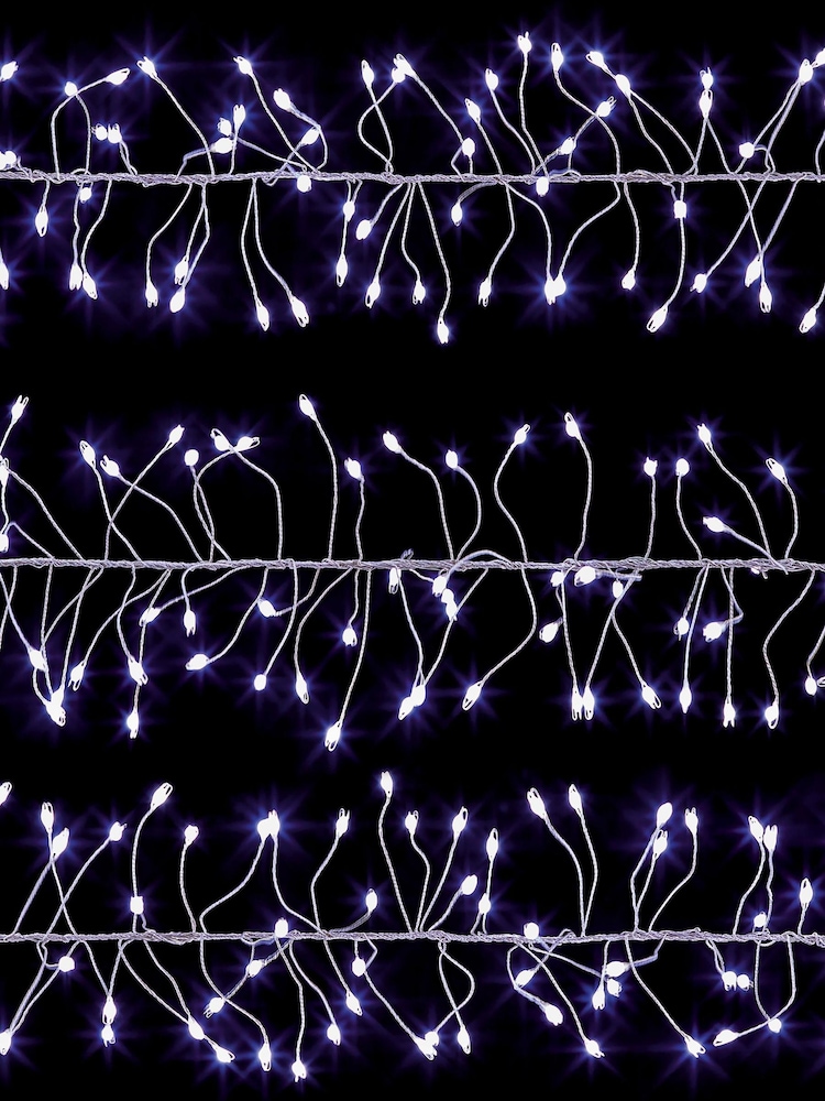 Premier Decorations Ltd White Brite 288 LEDs Wire Lit UltraBright Garland Christmas Lights with Timer - Image 3 of 3 Premier Decorations Ltd White Brite 288 LEDs Wire Lit UltraBright Garland Christmas Lights with Timer - Image 3 of 3