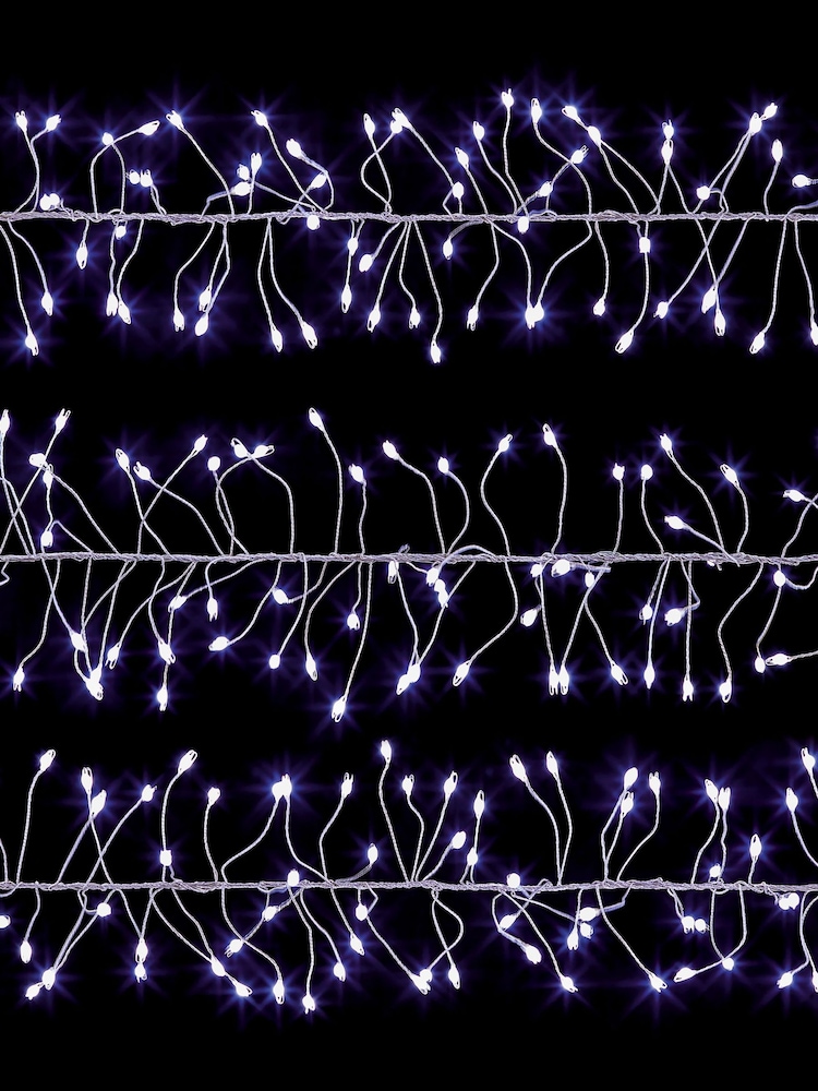 Premier Decorations Ltd White Brite 288 LEDs Wire Lit UltraBright Garland Christmas Lights with Timer - Image 4 of 4 Premier Decorations Ltd White Brite 288 LEDs Wire Lit UltraBright Garland Christmas Lights with Timer - Image 4 of 4