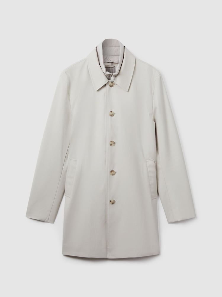 Reiss Stone Perrin Jacket With Removable Funnel-Neck Insert - Image 2 of 6