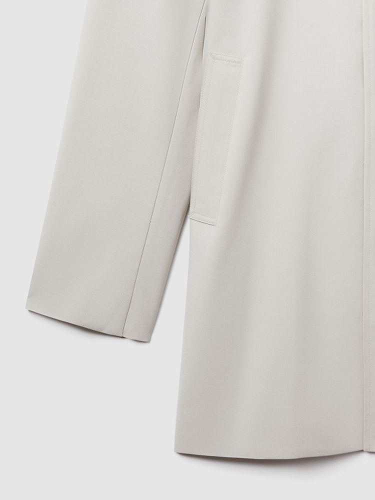 Reiss Stone Perrin Jacket With Removable Funnel-Neck Insert - Image 6 of 6