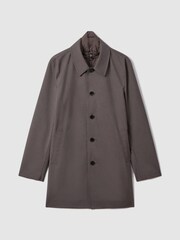 Reiss Brown Perrin Jacket With Removable Funnel-Neck Insert - Image 2 of 6