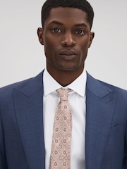 Шерстяной однобортный пиджак узкого кроя Reiss Harrison - Изображение 4 из 7