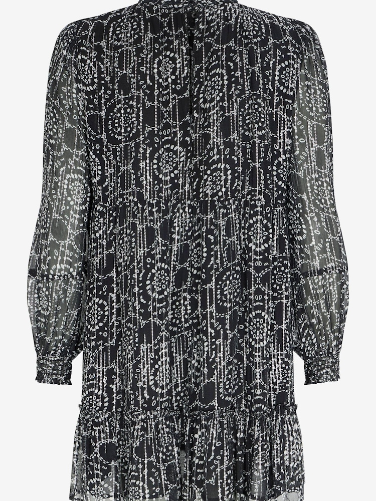 Mint Velvet Blue Metallic Mini Dress - Image 4 of 4 Mint Velvet Blue Metallic Mini Dress - Image 4 of 4