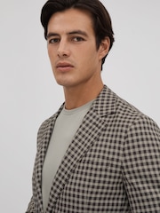 Reiss Nano Wollmischung Check Einreihiger Blazer - Bild 4 von 9