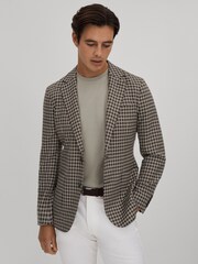 Reiss Nano Wollmischung Check Einreihiger Blazer - Bild 7 von 9