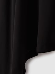 Reiss Black Anya Sheer Draped Sleeve Cover Up - Image 5 of 5